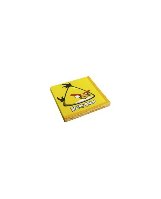 Servítky Angry Birds - žlté - 33 cm - 16 ks/P134